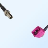 Fakra H 4003 Violet Female R/A - TS9 Male Coaxial Cable Assemblies