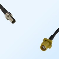 Fakra K 1027 Curry Male - TS9 Male Coaxial Cable Assemblies