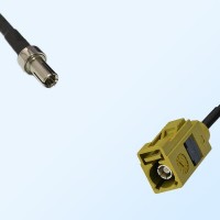 Fakra K 1027 Curry Female - TS9 Male Coaxial Cable Assemblies