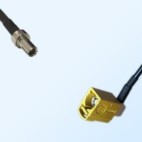 Fakra K 1027 Curry Female R/A - TS9 Male Coaxial Cable Assemblies