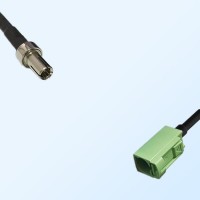 Fakra N 6019 Pastel Green Female - TS9 Male Coaxial Cable Assemblies