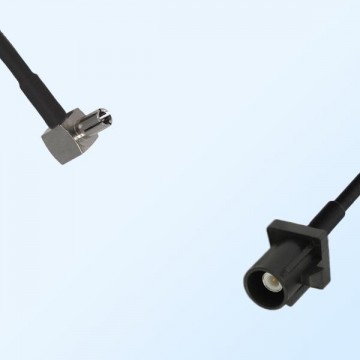 Fakra A 9005 Black Male - TS9 Male R/A Coaxial Cable Assemblies