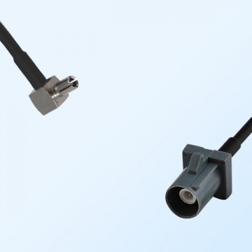 Fakra G 7031 Grey Male - TS9 Male Right Angle Coaxial Cable Assemblies