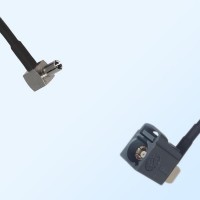 Fakra G 7031 Grey Female R/A - TS9 Male R/A Coaxial Cable Assemblies