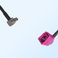 Fakra H 4003 Violet Female R/A - TS9 Male R/A Coaxial Cable Assemblies
