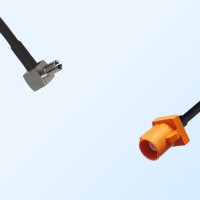 Fakra M 2003 Pastel Orange Male - TS9 Male R/A Cable Assemblies