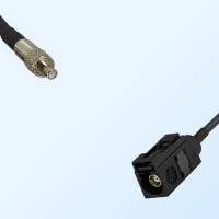Fakra A 9005 Black Female - TS9 Female Coaxial Cable Assemblies