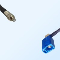 Fakra C 5005 Blue Female R/A - TS9 Female Coaxial Cable Assemblies