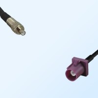 Fakra D 4004 Bordeaux Male - TS9 Female Coaxial Cable Assemblies