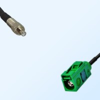 Fakra E 6002 Green Female - TS9 Female Coaxial Cable Assemblies