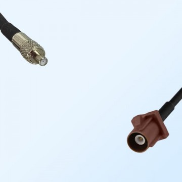 Fakra F 8011 Brown Male - TS9 Female Coaxial Cable Assemblies