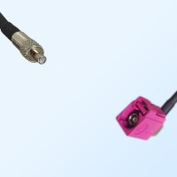 Fakra H 4003 Violet Female R/A - TS9 Female Coaxial Cable Assemblies