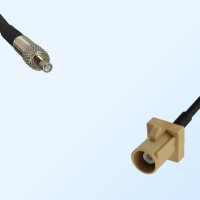Fakra I 1001 Beige Male - TS9 Female Coaxial Cable Assemblies