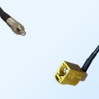 Fakra K 1027 Curry Female R/A - TS9 Female Coaxial Cable Assemblies