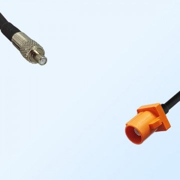Fakra M 2003 Pastel Orange Male - TS9 Female Coaxial Cable Assemblies