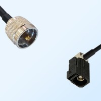 Fakra A 9005 Black Female R/A - UHF Male Coaxial Cable Assemblies