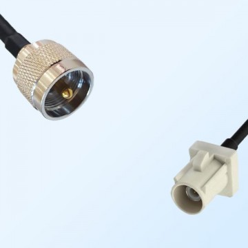 Fakra B 9001 White Male - UHF Male Coaxial Cable Assemblies