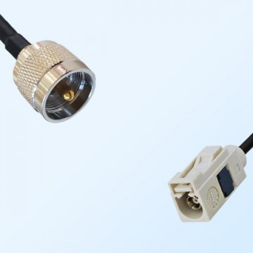 Fakra B 9001 White Female - UHF Male Coaxial Cable Assemblies