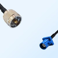 Fakra C 5005 Blue Male - UHF Male Coaxial Cable Assemblies