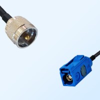 Fakra C 5005 Blue Female - UHF Male Coaxial Cable Assemblies
