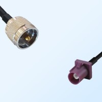 Fakra D 4004 Bordeaux Male - UHF Male Coaxial Cable Assemblies