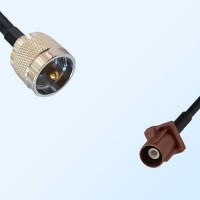 Fakra F 8011 Brown Male - UHF Male Coaxial Cable Assemblies