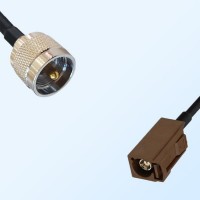 Fakra F 8011 Brown Female - UHF Male Coaxial Cable Assemblies