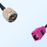 Fakra H 4003 Violet Female - UHF Male Coaxial Cable Assemblies