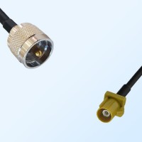 Fakra K 1027 Curry Male - UHF Male Coaxial Cable Assemblies