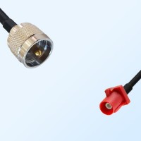 Fakra L 3002 Carmin Red Male - UHF Male Coaxial Cable Assemblies