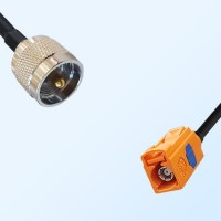 Fakra M 2003 Pastel Orange Female - UHF Male Coaxial Cable Assemblies