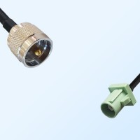 Fakra N 6019 Pastel Green Male - UHF Male Coaxial Cable Assemblies