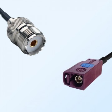 Fakra D 4004 Bordeaux Female - UHF Female Coaxial Cable Assemblies