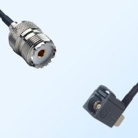 Fakra G 7031 Grey Female R/A - UHF Female Coaxial Cable Assemblies