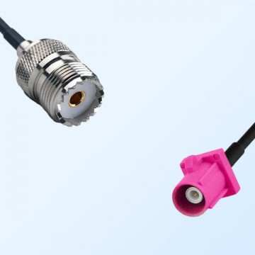 Fakra H 4003 Violet Male - UHF Female Coaxial Cable Assemblies