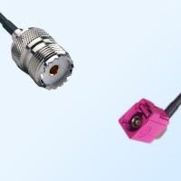 Fakra H 4003 Violet Female R/A - UHF Female Coaxial Cable Assemblies