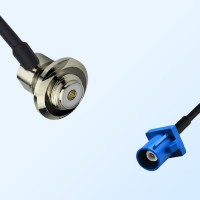 Fakra C 5005 Blue Male - UHF Bulkhead Female R/A Cable Assemblies