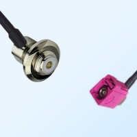 Fakra H 4003 Violet Female R/A UHF Bulkhead Female R/A Cable Assembly