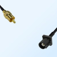 RCA Male - Fakra A 9005 Black Male Coaxial Cable Assemblies