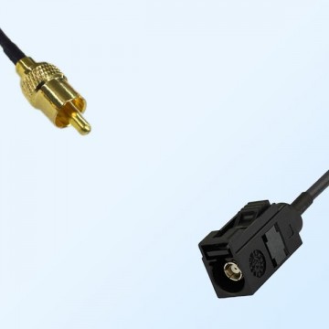 RCA Male - Fakra A 9005 Black Female Coaxial Cable Assemblies