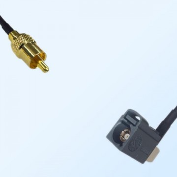 RCA Male - Fakra G 7031 Grey Female R/A Coaxial Cable Assemblies