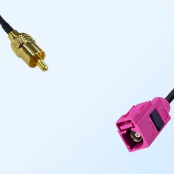 RCA Male - Fakra H 4003 Violet Female Coaxial Cable Assemblies