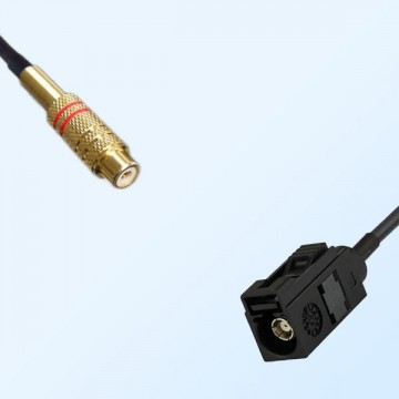 RCA Female - Fakra A 9005 Black Female Coaxial Cable Assemblies