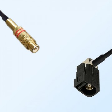 RCA Female - Fakra A 9005 Black Female R/A Coaxial Cable Assemblies