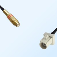 RCA Female - Fakra B 9001 White Male Coaxial Cable Assemblies