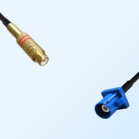RCA Female - Fakra C 5005 Blue Male Coaxial Cable Assemblies