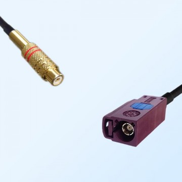 RCA Female - Fakra D 4004 Bordeaux Female Coaxial Cable Assemblies