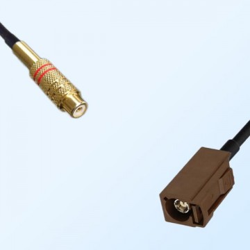 RCA Female - Fakra F 8011 Brown Female Coaxial Cable Assemblies