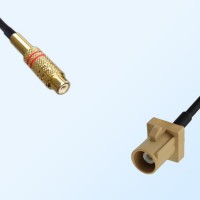 RCA Female - Fakra I 1001 Beige Male Coaxial Cable Assemblies