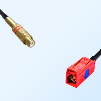 RCA Female - Fakra L 3002 Carmin Red Female Coaxial Cable Assemblies